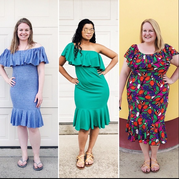 lularoe off the shoulder dress Big sale 
